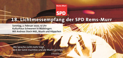 Lichtmessempfang SPD Rems-Murr